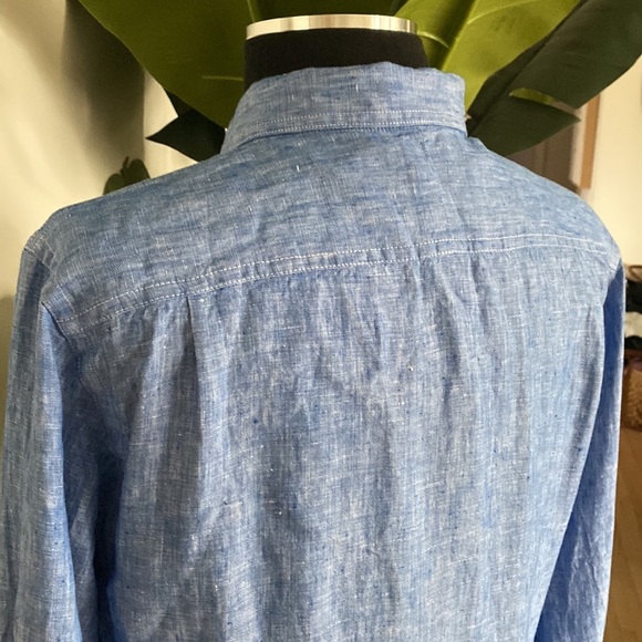 Club Monaco Slim Fit Linen Dress Shirt - Picture 4 of 9